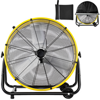 TMWINGS 24'' Industrial Fan, High Velocity Fan, 3-Speed, 8100 CFM Air Circulation – Yellow