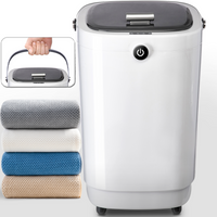 TMWINGS 22L Luxury Spa Towel Warmer Buckets with 4 Timing, Grey