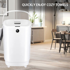 TMWINGS 22L Luxury Spa Towel Warmer Buckets with 4 Timing, White
