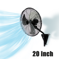 TMWINGS 20'' Wall Mount Fan – 7000 CFM with 3-Speed Settings, 120° Oscillation & 90° Tilt
