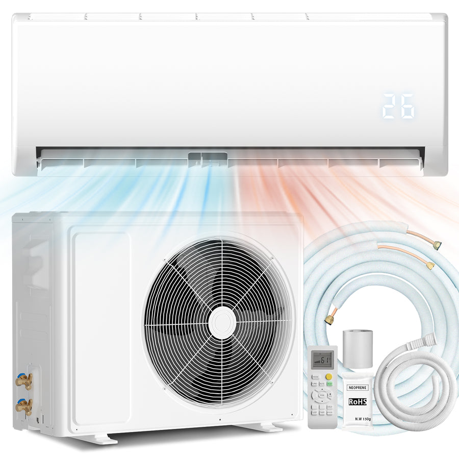 Split Air Conditioner & Heat Pump System, 12000 BTU, 115V