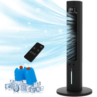 40" Evaporative Air Cooler with Remote, Quiet Swamp Coolers with 3 Modes, Portable Air Conditioner 70° Oscillation Equipped Aroma Box, Black