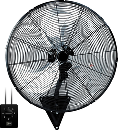 24 Inch Wall Mount Fan Oscillating Wall Fan High Velocity Heavy Duty 3-Speed Pro Metal Fans for Garage, Workhouse, Greenhouse, Farm, Shop, Industrial Use