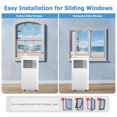 VAJIAZA 10000 BTU Portable Air Conditioner, Portable AC Unit up to 450 Sq.Ft, 4-in-1 Air Conditioner for Home with Sleep Modes, Remote Control