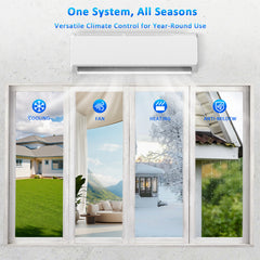 Split Air Conditioner & Heat Pump System, 18000 BTU, 230V