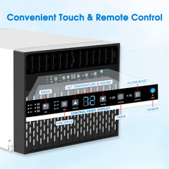 10000 BTU ASHRAE Window Air Conditioner with 6 Modes,U-Shaped Saddle Portable AC cooling up to 450 Sq.Ft. Washable Filter, Remote, Timer