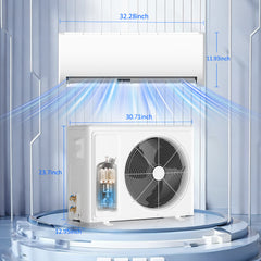 Split Air Conditioner & Heat Pump System, 12000 BTU, 230V