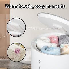 18L Towel Warmers for Bathroom with 15/30/45/60 Appointment & Timing,Portable Handle Spa Towel Warmers Ideal Gifts for Family & Friends, Grey
