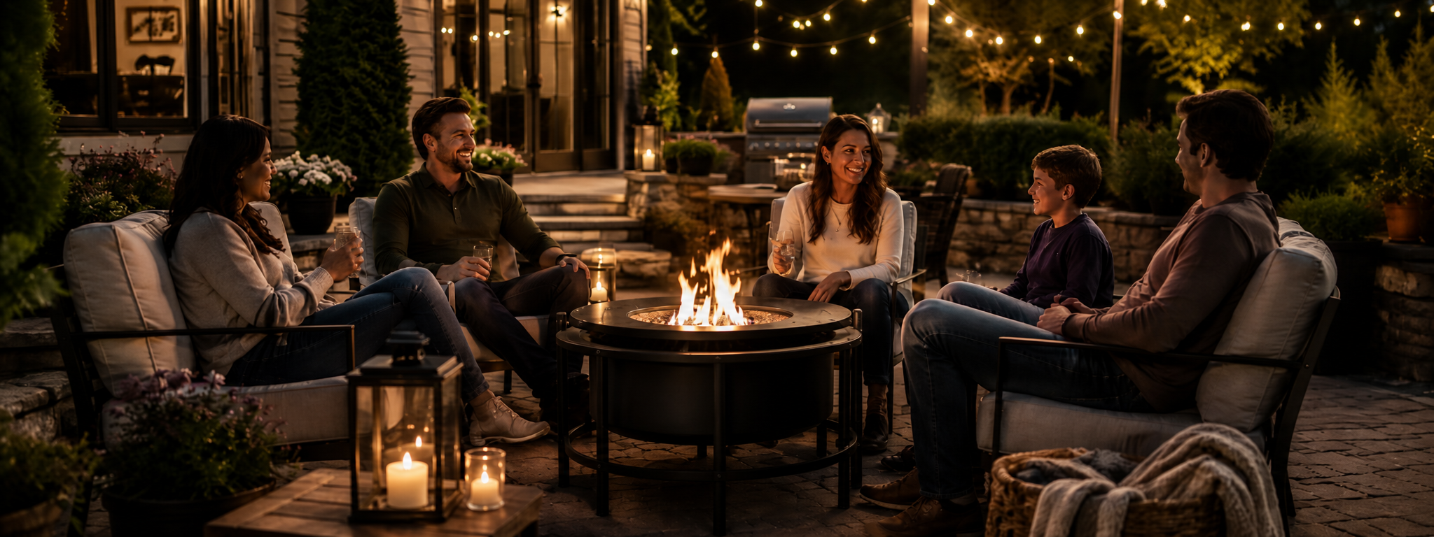 Outdoor moments built for gathering.