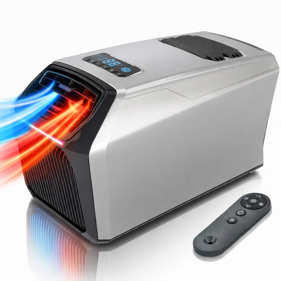 8000BTU Portable Air Conditioner,Portable Ac Unit with Heat,Cooling,Dry,Sleep & Fan Mode 5-In-1,Remote Control,24h Timer for Tent,Camping,Cars,Rvs