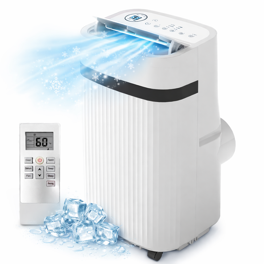 VAJIAZA 12000 BTU Portable Air Conditioner, Portable AC Unit up to 550 Sq.Ft, 4-in-1 Air Conditioner for Home with Sleep Modes, Remote Control